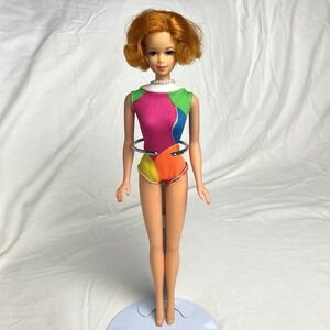 Vintage Barbie 1966 Twist N Turn Stacey Doll Japan Original Outfit Red Hair